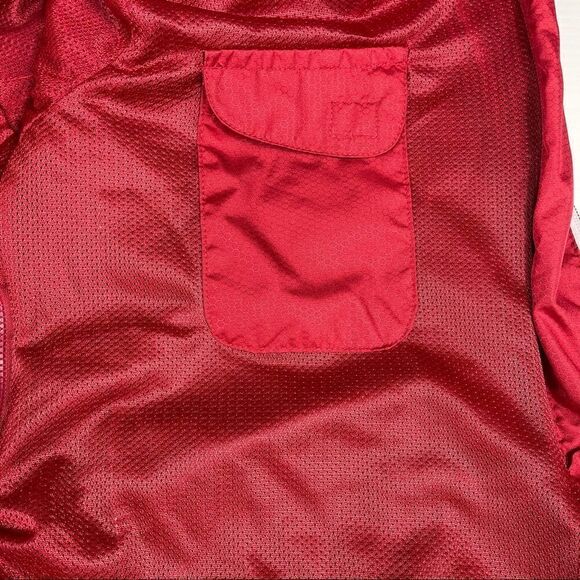 Kewl Jacket Red Polyester Full Zip Men's Size Medium Pockets Windbreaker - Picture 9 of 14